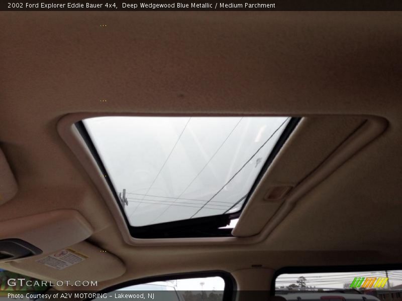 Deep Wedgewood Blue Metallic / Medium Parchment 2002 Ford Explorer Eddie Bauer 4x4