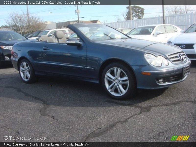 Cadet Blue Metallic / Ash 2006 Mercedes-Benz CLK 350 Cabriolet