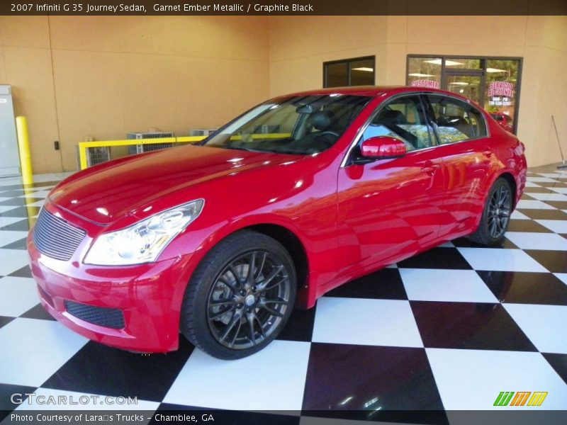 Garnet Ember Metallic / Graphite Black 2007 Infiniti G 35 Journey Sedan