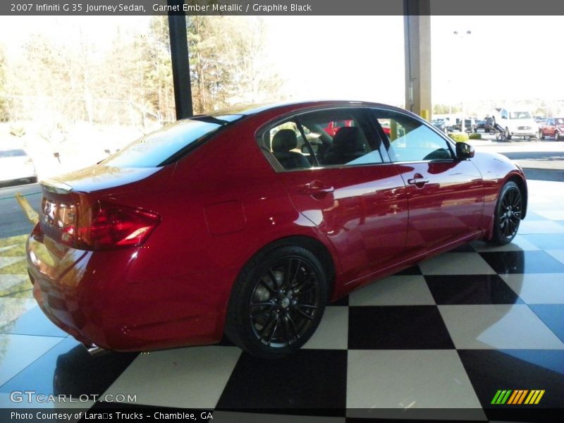 Garnet Ember Metallic / Graphite Black 2007 Infiniti G 35 Journey Sedan