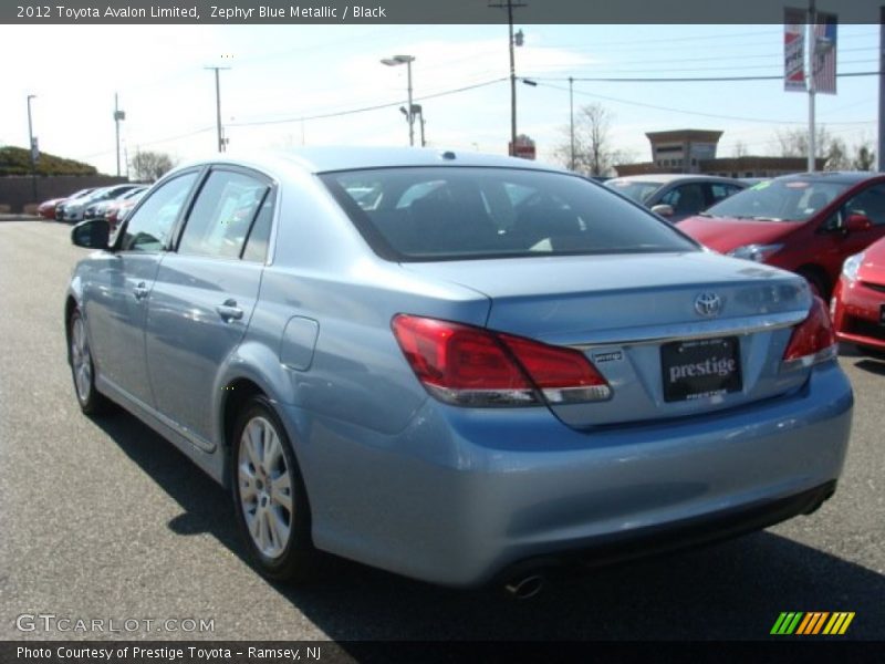 Zephyr Blue Metallic / Black 2012 Toyota Avalon Limited