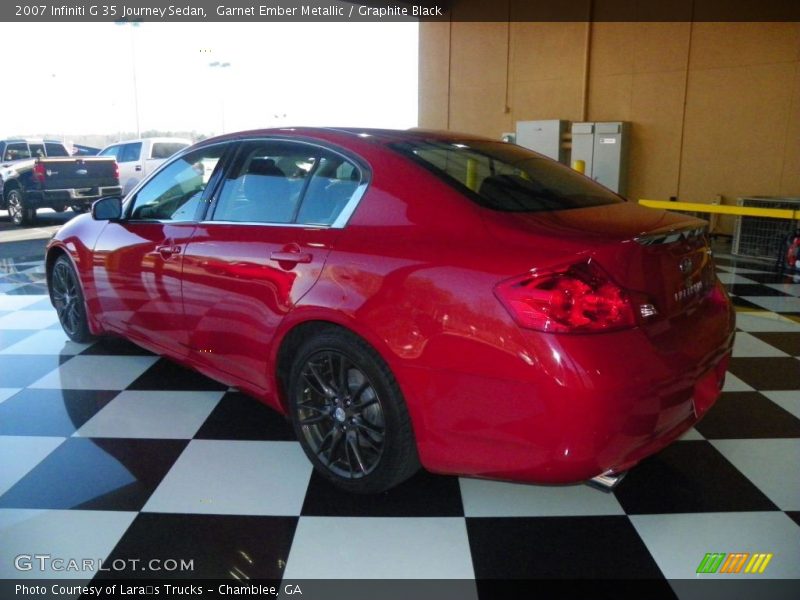 Garnet Ember Metallic / Graphite Black 2007 Infiniti G 35 Journey Sedan