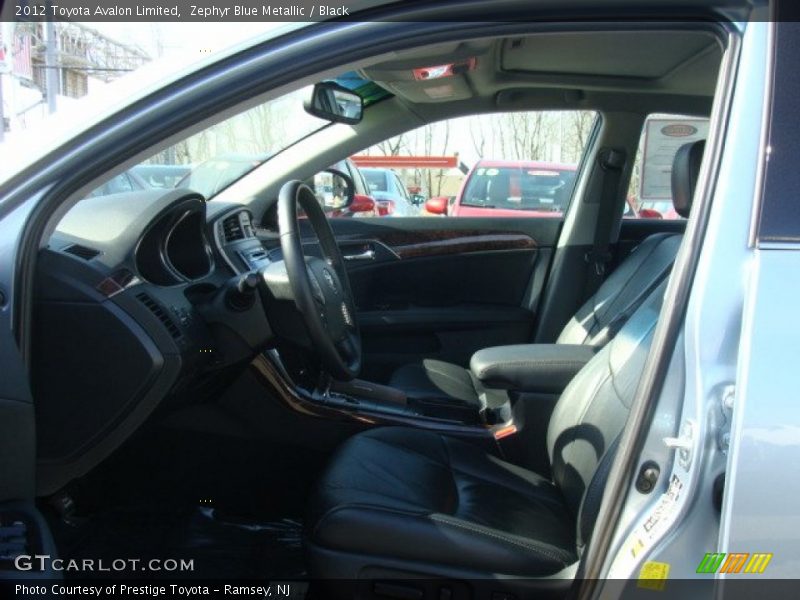 Zephyr Blue Metallic / Black 2012 Toyota Avalon Limited