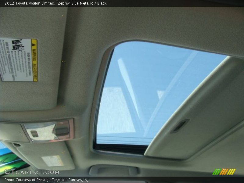 Zephyr Blue Metallic / Black 2012 Toyota Avalon Limited