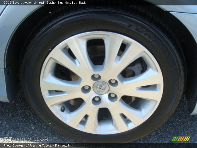 Zephyr Blue Metallic / Black 2012 Toyota Avalon Limited