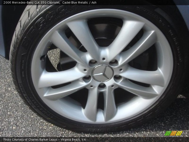 Cadet Blue Metallic / Ash 2006 Mercedes-Benz CLK 350 Cabriolet