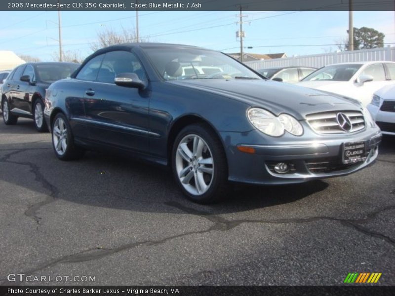 Cadet Blue Metallic / Ash 2006 Mercedes-Benz CLK 350 Cabriolet