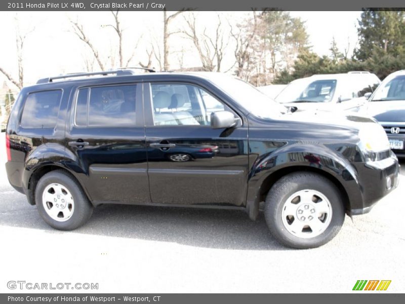 Crystal Black Pearl / Gray 2011 Honda Pilot LX 4WD