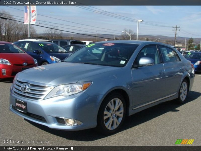 Zephyr Blue Metallic / Black 2012 Toyota Avalon