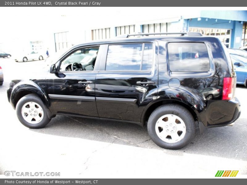 Crystal Black Pearl / Gray 2011 Honda Pilot LX 4WD