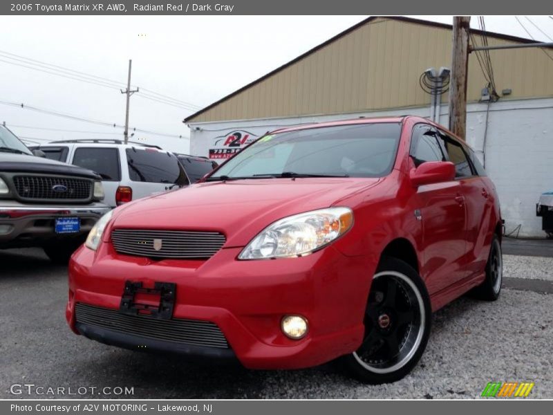 Radiant Red / Dark Gray 2006 Toyota Matrix XR AWD