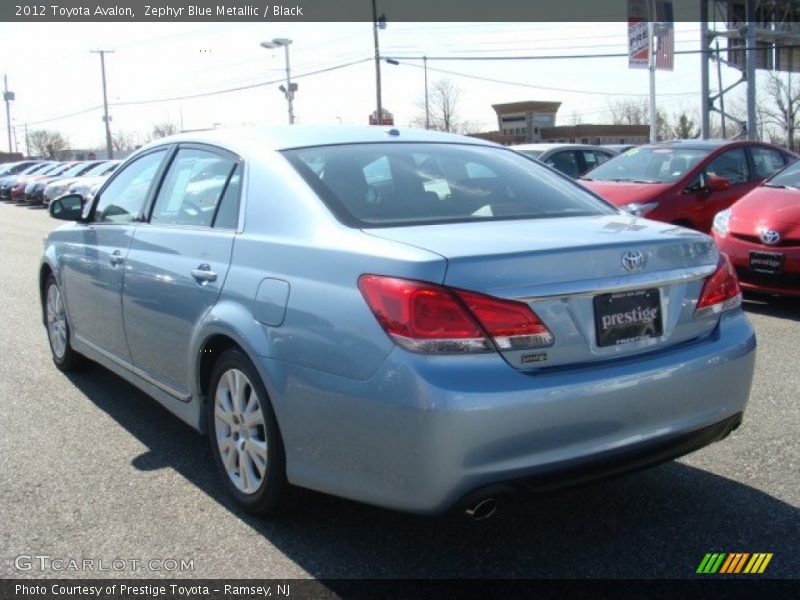 Zephyr Blue Metallic / Black 2012 Toyota Avalon