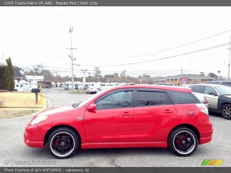 Radiant Red / Dark Gray 2006 Toyota Matrix XR AWD