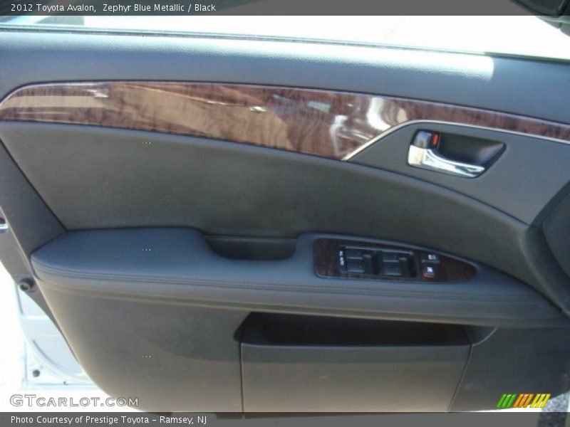 Zephyr Blue Metallic / Black 2012 Toyota Avalon