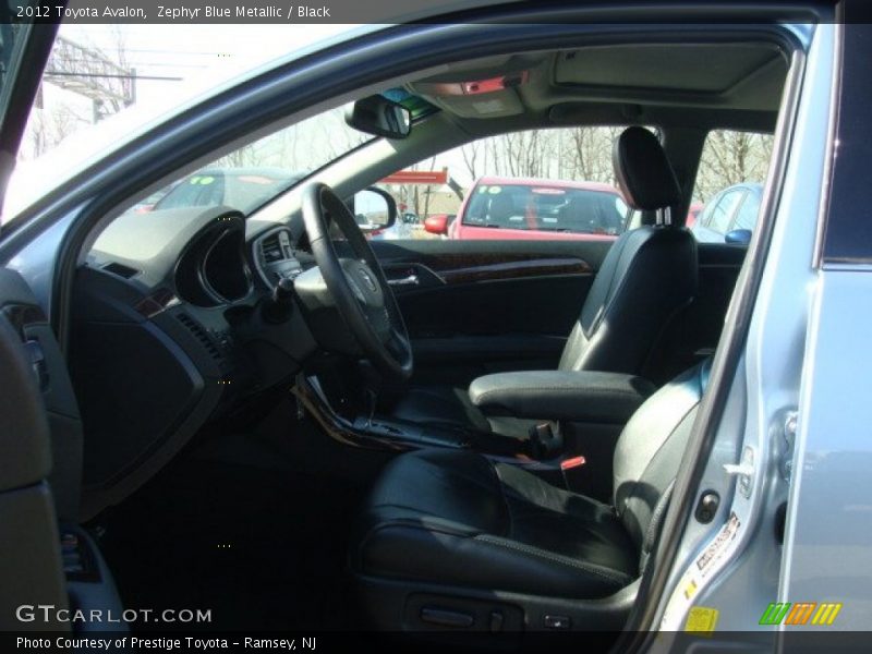 Zephyr Blue Metallic / Black 2012 Toyota Avalon