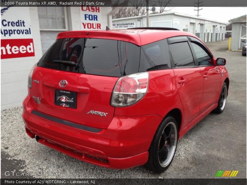 Radiant Red / Dark Gray 2006 Toyota Matrix XR AWD