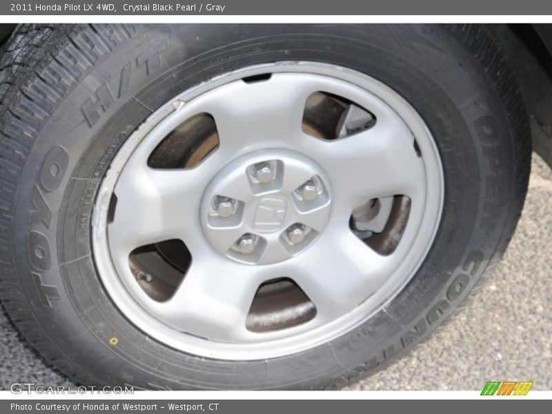 Crystal Black Pearl / Gray 2011 Honda Pilot LX 4WD