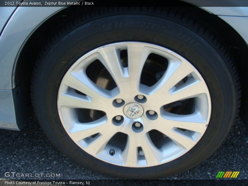 Zephyr Blue Metallic / Black 2012 Toyota Avalon
