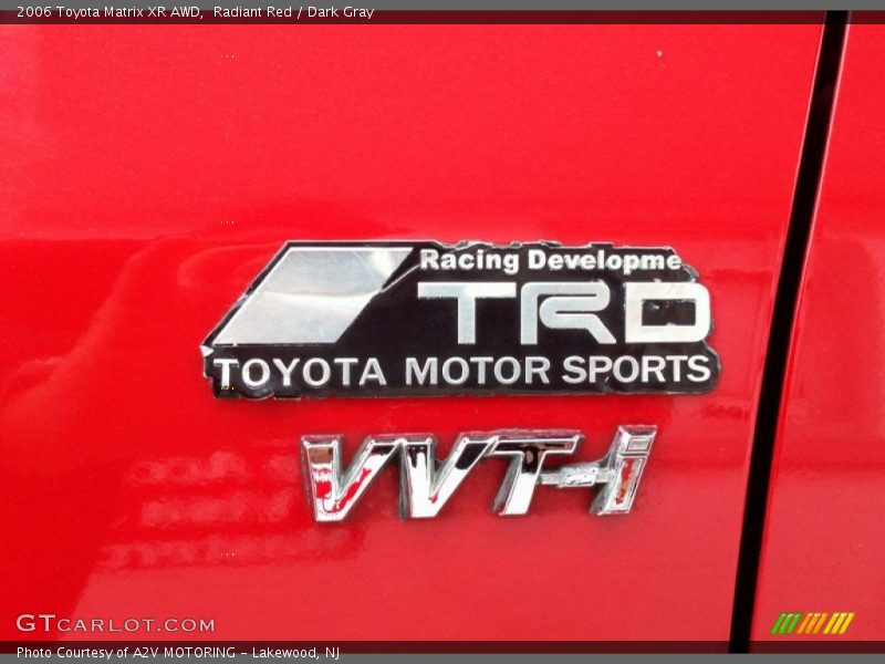 Radiant Red / Dark Gray 2006 Toyota Matrix XR AWD