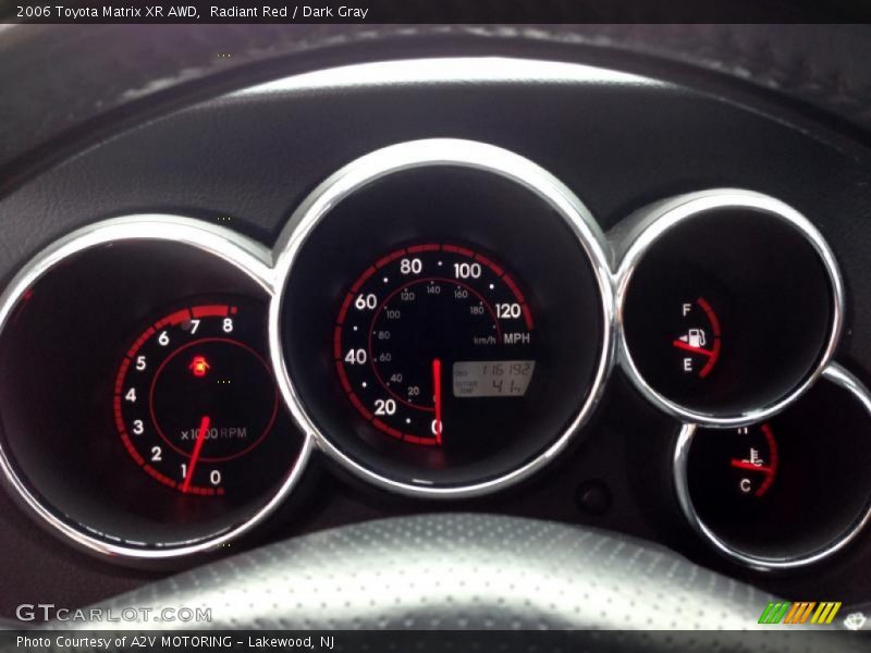 Radiant Red / Dark Gray 2006 Toyota Matrix XR AWD