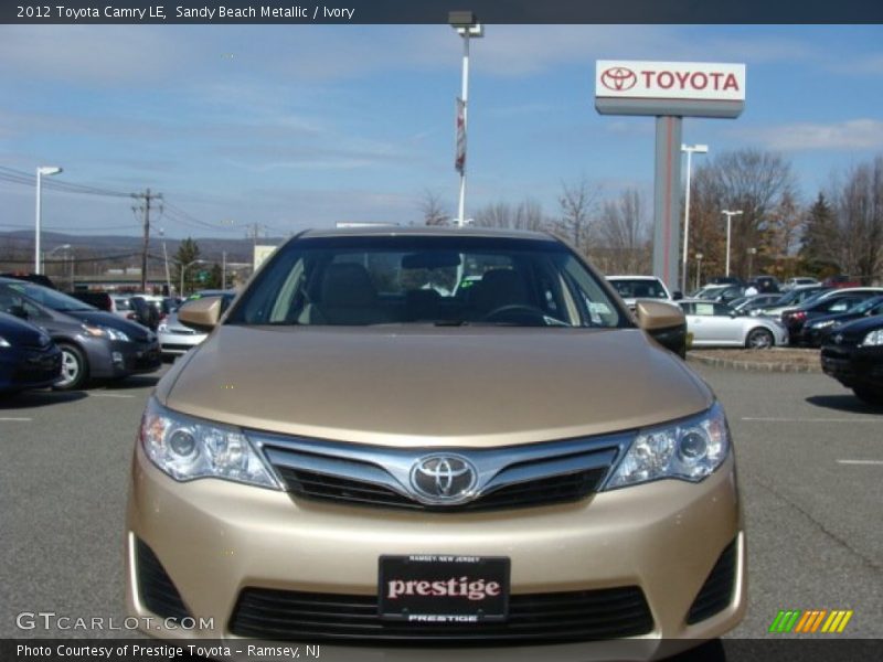 Sandy Beach Metallic / Ivory 2012 Toyota Camry LE