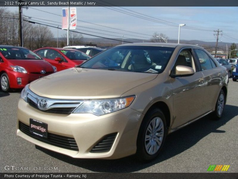 Sandy Beach Metallic / Ivory 2012 Toyota Camry LE