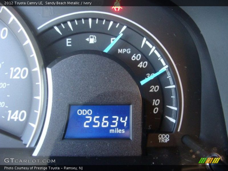 Sandy Beach Metallic / Ivory 2012 Toyota Camry LE