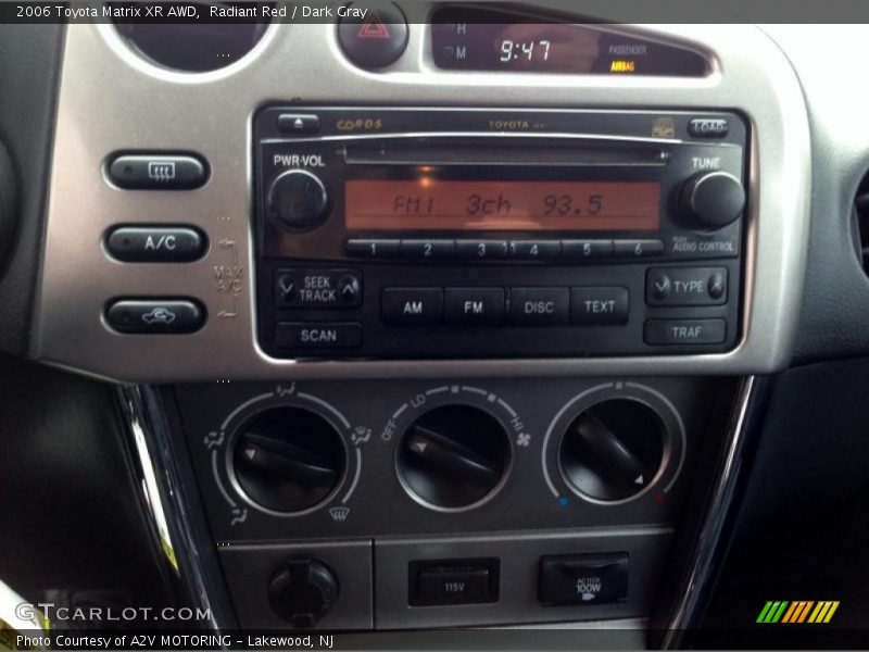 Radiant Red / Dark Gray 2006 Toyota Matrix XR AWD