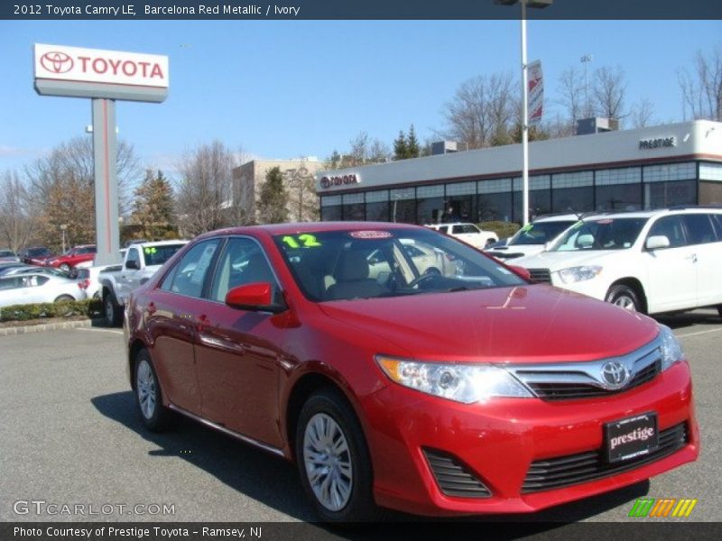 Barcelona Red Metallic / Ivory 2012 Toyota Camry LE