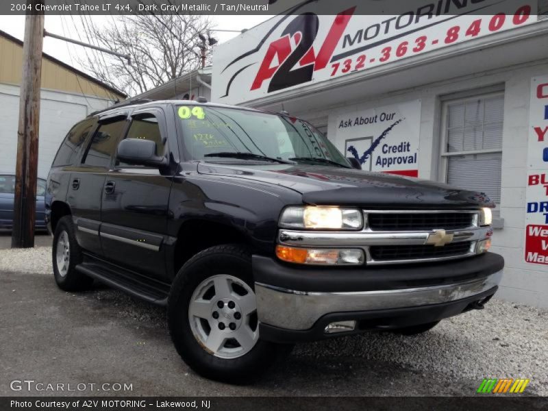 Dark Gray Metallic / Tan/Neutral 2004 Chevrolet Tahoe LT 4x4
