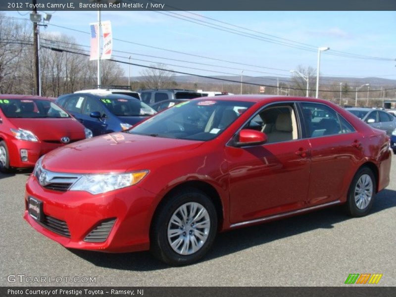 Barcelona Red Metallic / Ivory 2012 Toyota Camry LE