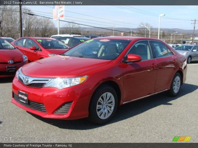 Barcelona Red Metallic / Ivory 2012 Toyota Camry LE