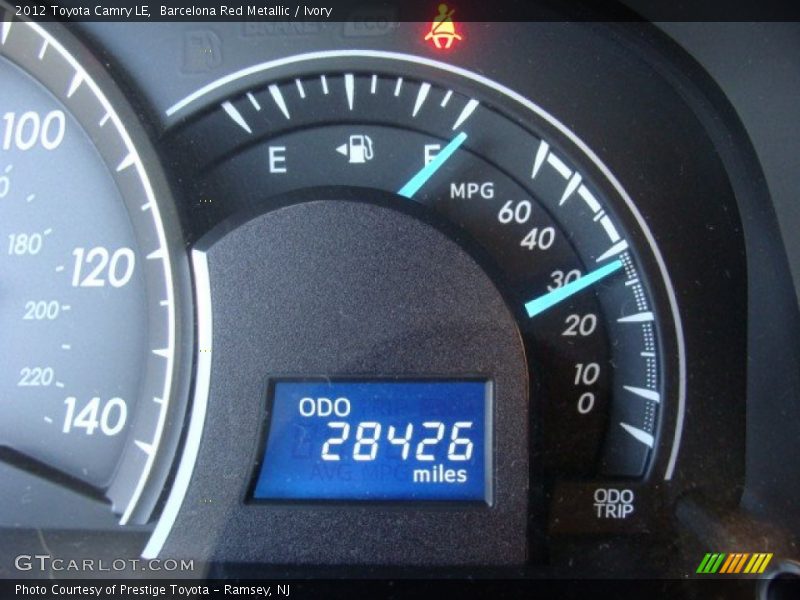 Barcelona Red Metallic / Ivory 2012 Toyota Camry LE