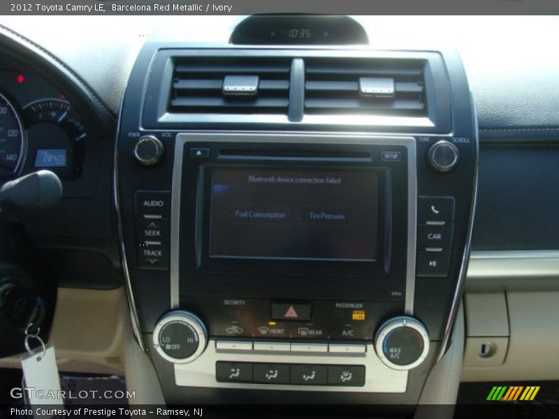 Barcelona Red Metallic / Ivory 2012 Toyota Camry LE