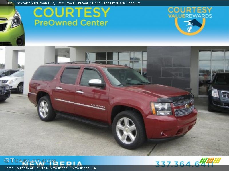 Red Jewel Tintcoat / Light Titanium/Dark Titanium 2009 Chevrolet Suburban LTZ