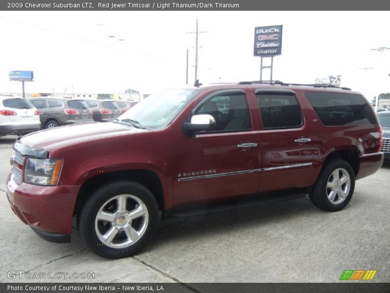 Red Jewel Tintcoat / Light Titanium/Dark Titanium 2009 Chevrolet Suburban LTZ