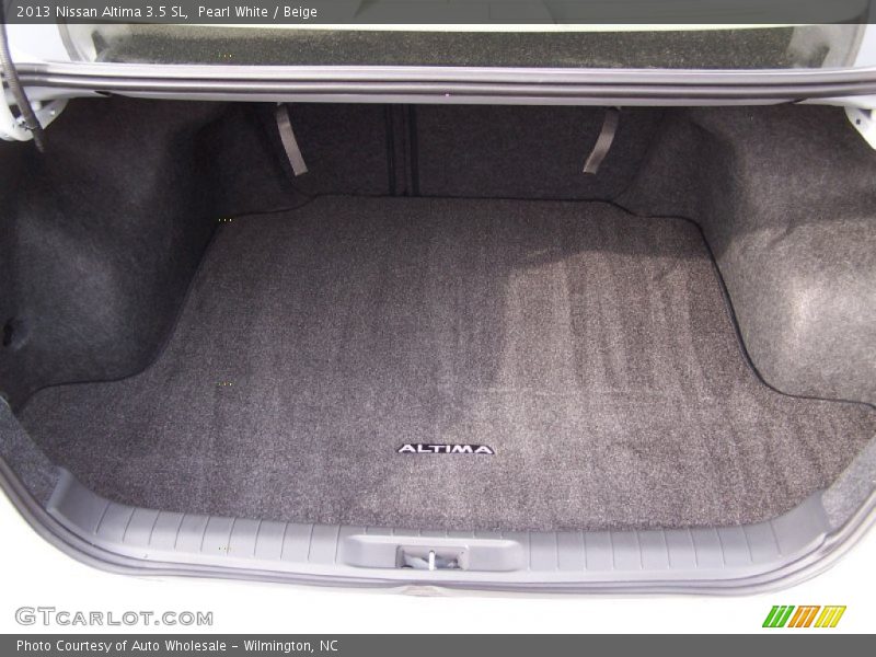Pearl White / Beige 2013 Nissan Altima 3.5 SL