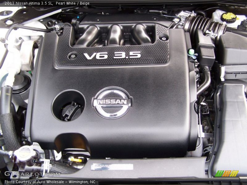 Pearl White / Beige 2013 Nissan Altima 3.5 SL