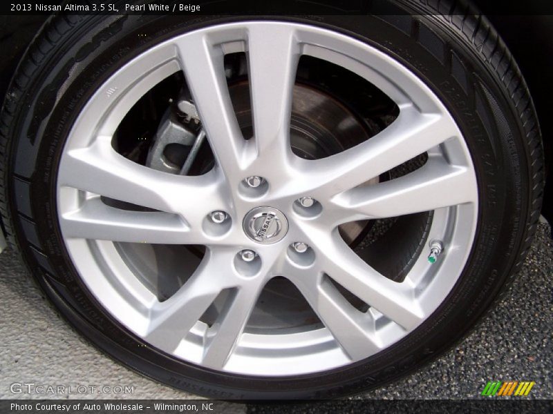 Pearl White / Beige 2013 Nissan Altima 3.5 SL