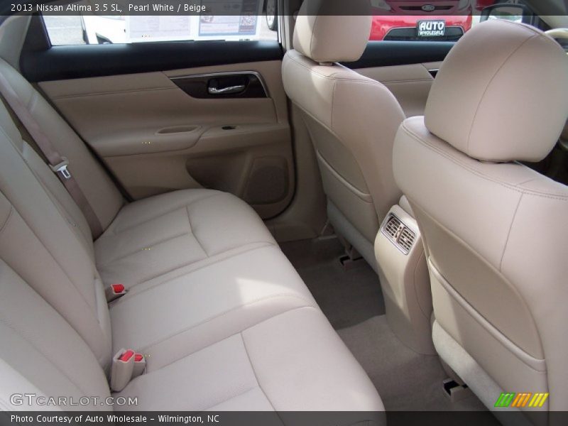 Pearl White / Beige 2013 Nissan Altima 3.5 SL