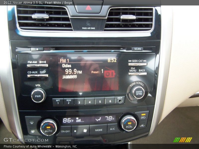Pearl White / Beige 2013 Nissan Altima 3.5 SL