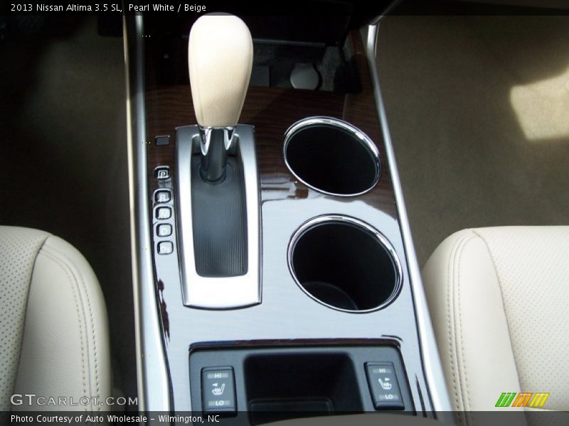 Pearl White / Beige 2013 Nissan Altima 3.5 SL