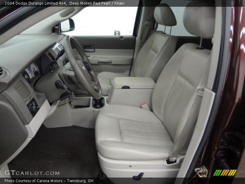 Deep Molten Red Pearl / Khaki 2004 Dodge Durango Limited 4x4