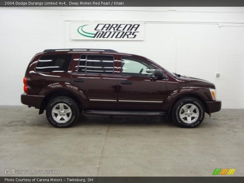 Deep Molten Red Pearl / Khaki 2004 Dodge Durango Limited 4x4