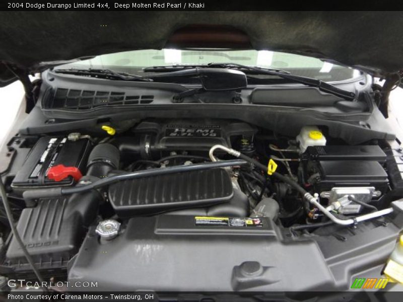 Deep Molten Red Pearl / Khaki 2004 Dodge Durango Limited 4x4