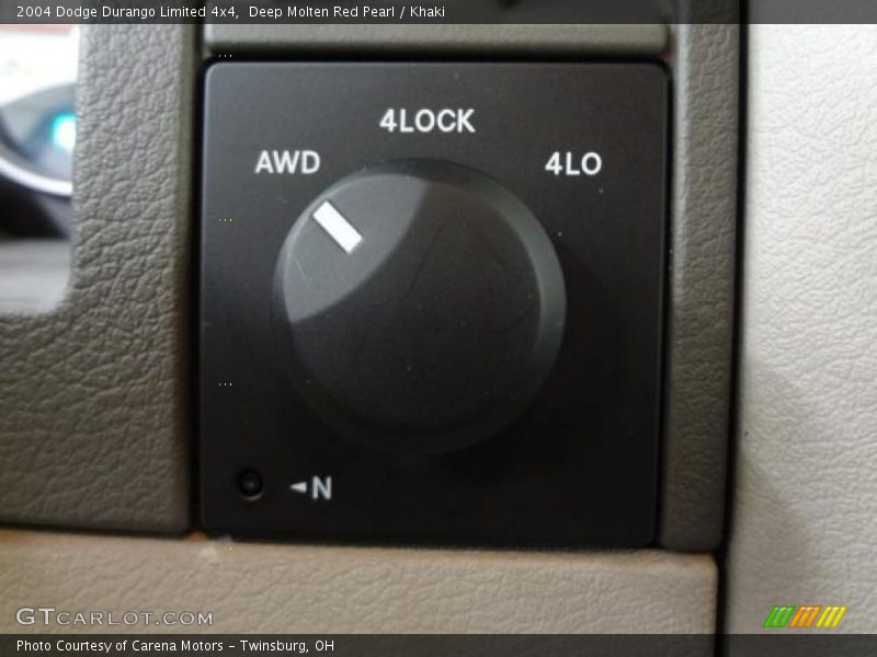 Deep Molten Red Pearl / Khaki 2004 Dodge Durango Limited 4x4