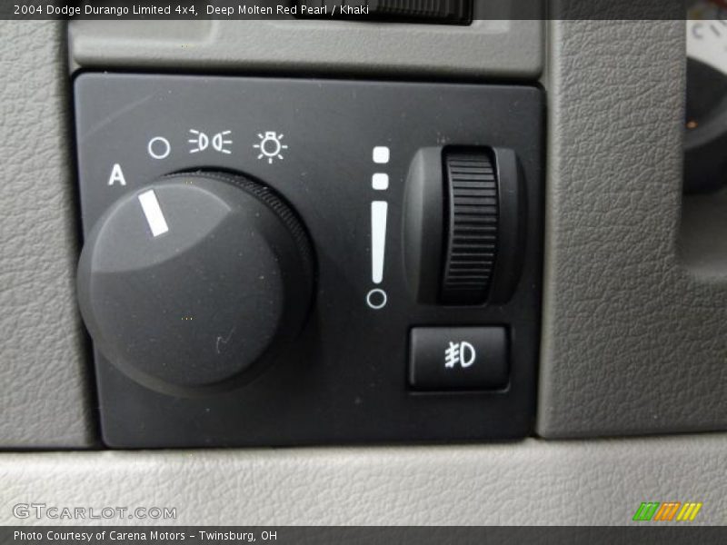 Deep Molten Red Pearl / Khaki 2004 Dodge Durango Limited 4x4