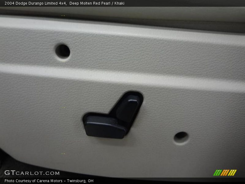 Deep Molten Red Pearl / Khaki 2004 Dodge Durango Limited 4x4