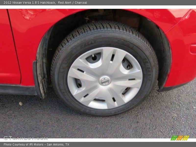 Red Alert / Charcoal 2012 Nissan Versa 1.8 S Hatchback