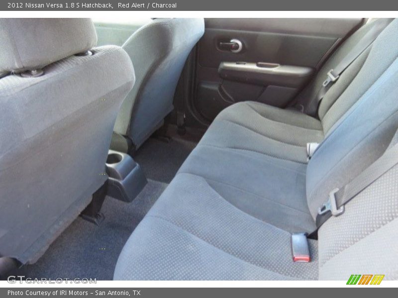 Red Alert / Charcoal 2012 Nissan Versa 1.8 S Hatchback